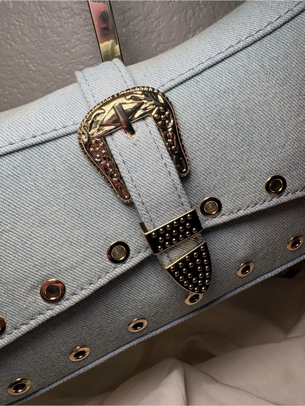 🩵 Betsey Johnson Denim Shoulder Bag NWT - Picture 4 of 8